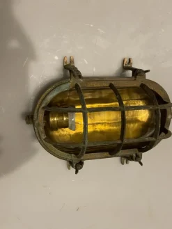 Sale Pamono Brass Garden Nautical Sconces, 1940s, Set of 5