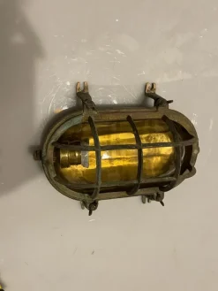 Sale Pamono Brass Garden Nautical Sconces, 1940s, Set of 5