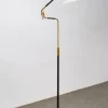 Discount Pamono Brass Ground Lamp, Italy, 1950s