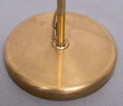 Discount Pamono Brass Library Adjustable Floor Lamp, Germany, 1970s