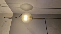 Online Pamono Brass Model Balloon LTE10 Floor Lamp with Beige Base by Luigi Caccia Dominioni for Azucena, 1990s