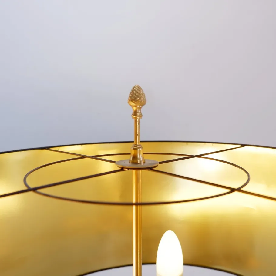 Pamono Brass Pineapple Floor Lamp from Maison Charles, 1970