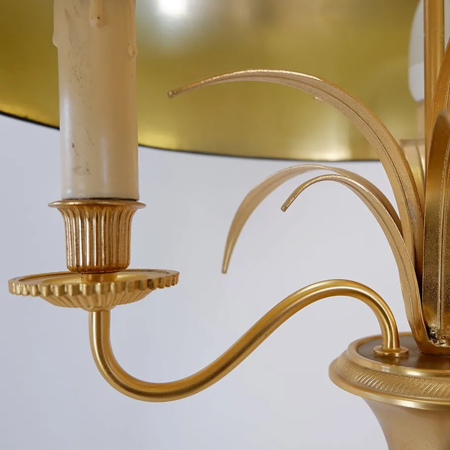 Pamono Brass Pineapple Floor Lamp from Maison Charles, 1970