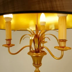 Pamono Brass Pineapple Floor Lamp from Maison Charles, 1970
