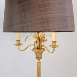 Pamono Brass Pineapple Floor Lamp from Maison Charles, 1970