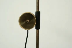 Sale Pamono Brass Raised Earth Lampshade, 1960s