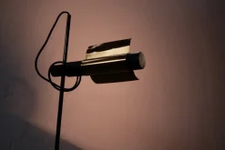 Sale Pamono Brass Raised Earth Lampshade, 1960s