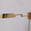 Best Pamono Brass Swing Arm Wall Lamp, Germany, 1978
