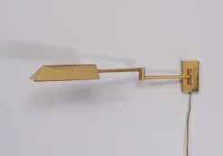 Best Pamono Brass Swing Arm Wall Lamp, Germany, 1978