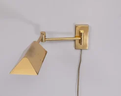 Best Pamono Brass Swing Arm Wall Lamp, Germany, 1978
