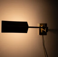 Best Pamono Brass Swing Arm Wall Lamp, Germany, 1978