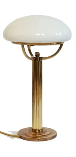 Best Pamono Brass Table Lamp with Opal Screen by Adolf Loos for Villa Steiner, 1950s