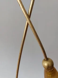 Online Pamono Brass Tulip Floor Lamps by Sergio Terrain, Italy, 1970s, Set of 2