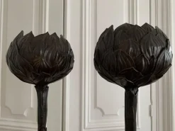 Discount Pamono Bronze Artichoke Floor Lamp by Diego Giacometti, France, 1980s