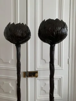 Discount Pamono Bronze Artichoke Floor Lamp by Diego Giacometti, France, 1980s