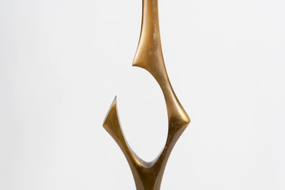 New Pamono Bronze Sculptural Floor Lamp by Willy Daro, 1970s