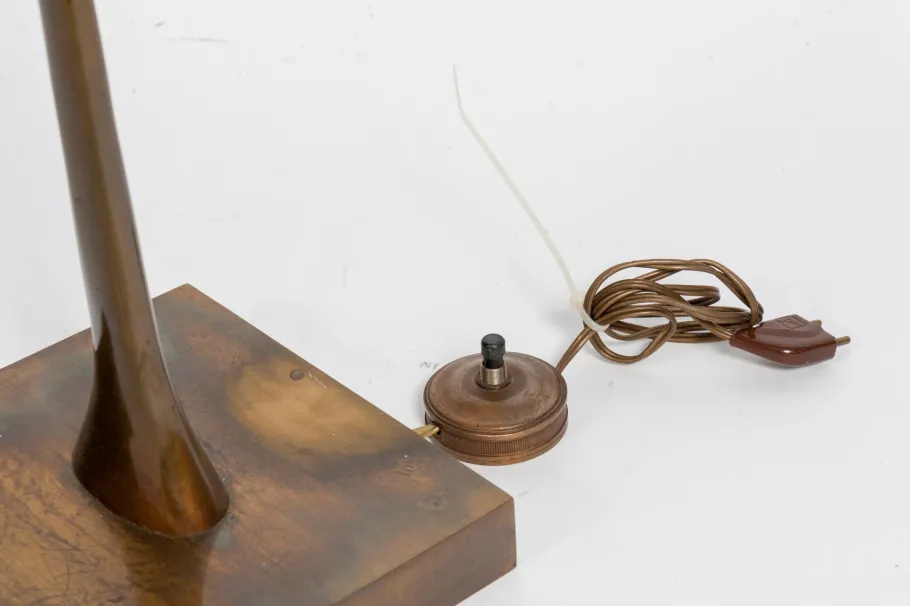 New Pamono Bronze Sculptural Floor Lamp by Willy Daro, 1970s