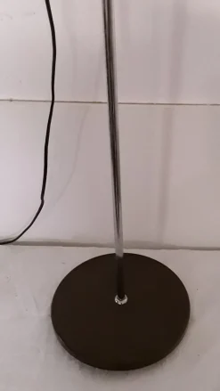 Hot Pamono Brown, Black & Chrome Metal Adjustable Floor Lamp, 1980s