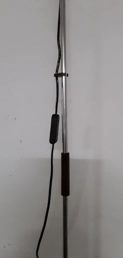 Hot Pamono Brown, Black & Chrome Metal Adjustable Floor Lamp, 1980s
