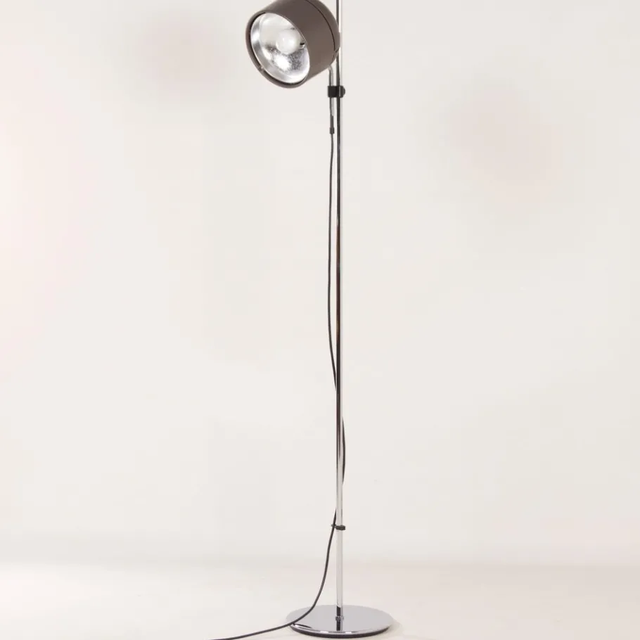 Best Pamono Brown Floor Lamp by Arnold Berges for Staff Leuchten, 1970s