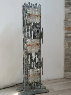 Best Pamono Brutalist Floor Lamp attributed to Albano Poli for Poliarte, 1970s