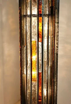 Outlet Pamono Brutalist Floor Lamp by Albano Poli, 1970s