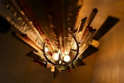 Outlet Pamono Brutalist Floor Lamp by Albano Poli, 1970s