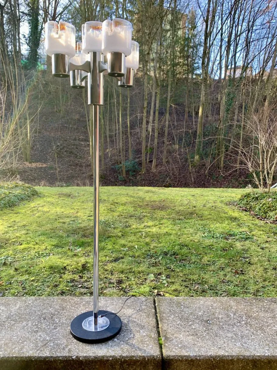 Online Pamono Brutalist Floor Lamp by Gaetano Sciolari for Nason Mazzega, 1960s