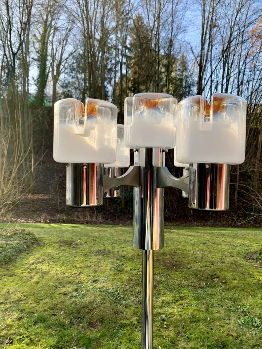 Online Pamono Brutalist Floor Lamp by Gaetano Sciolari for Nason Mazzega, 1960s