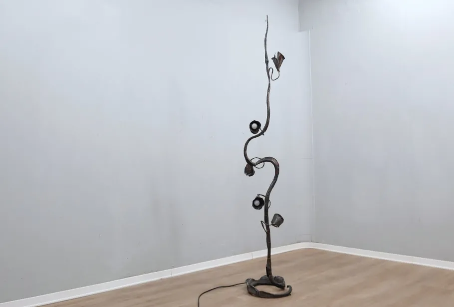 New Pamono Brutalist Floor Lamp by Salvino Marsura, 1970s