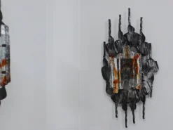 Best Pamono Brutalist Murano Glass Strips Sconces, Italy, 1970s, Set of 3