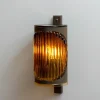 Best Pamono Brutalist Swedish Copper and Amber Art Glass Outdoor Wall Lamp from Ateljé Lyktan, 1960s