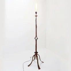 Best Pamono Brutalist Wrought Iron Floor Lamp