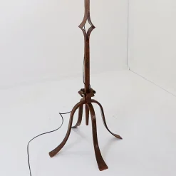 Best Pamono Brutalist Wrought Iron Floor Lamp