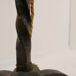 Sale Pamono Brutalist Wrought Iron Tripod Floor Lamp, 20th Century