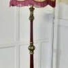New Pamono Carved Gilt and Painted Baroque Floor Lamp, 1920s