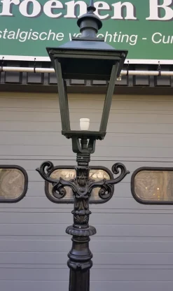 Online Pamono Cast Iron Lamp Post Doetinchem with Cast Iron Square Lantern