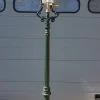 Clearance Pamono Cast Iron Lamp Post Rotterdammer with Round Copper Lantern
