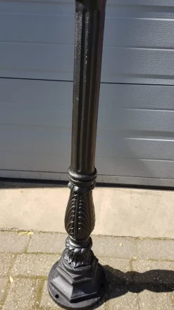 Pamono Cast Iron Lamp Post with Hexagon Cast Iron Lantern