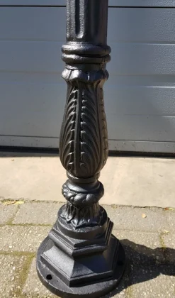 Pamono Cast Iron Lamp Post with Hexagon Cast Iron Lantern