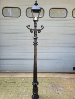 Online Pamono Cast Iron Lamp with Square Cast Iron Lantern