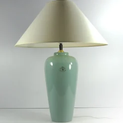 Best Pamono Celadon Ceramic Table Lamp from Velsen Keramiek, 1980s