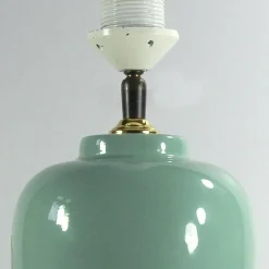 Best Pamono Celadon Ceramic Table Lamp from Velsen Keramiek, 1980s