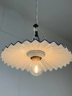 Best Pamono Ceramic and Brass Ceiling Lamp by Aldo Bernardi, Italy, 1990s