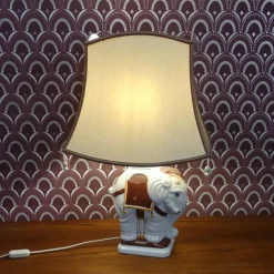 Best Pamono Ceramic Elephant Table Lamp from Feese, 1970s