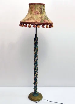 Best Pamono Ceramic Floor Lamp, 1950s