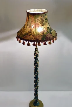 Best Pamono Ceramic Floor Lamp, 1950s