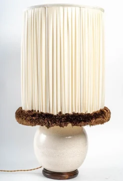 Best Pamono Ceramic Lamp attributed to Ruhlmann & Besnard, 1930s
