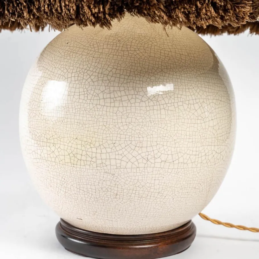 Best Pamono Ceramic Lamp attributed to Ruhlmann & Besnard, 1930s