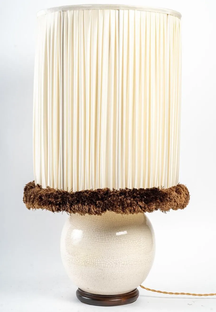 Best Pamono Ceramic Lamp attributed to Ruhlmann & Besnard, 1930s